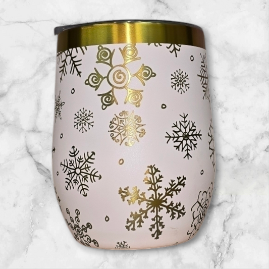 Snowflake Wine Tumbler